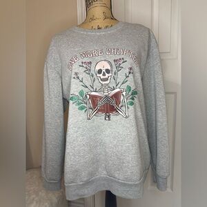 Book Lover Skeleton Sweatshirt